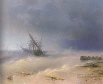 tempestad 1872 Romántico Ivan Aivazovsky ruso Pinturas al óleo
